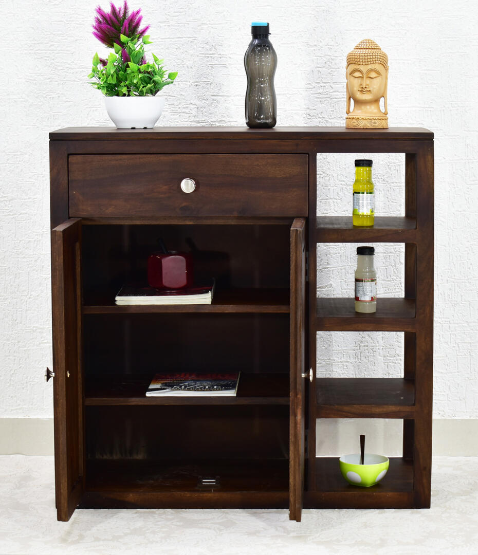 Jean Multipurpose Cabinet/Shoe Rack - Dark Walnut - Image 3